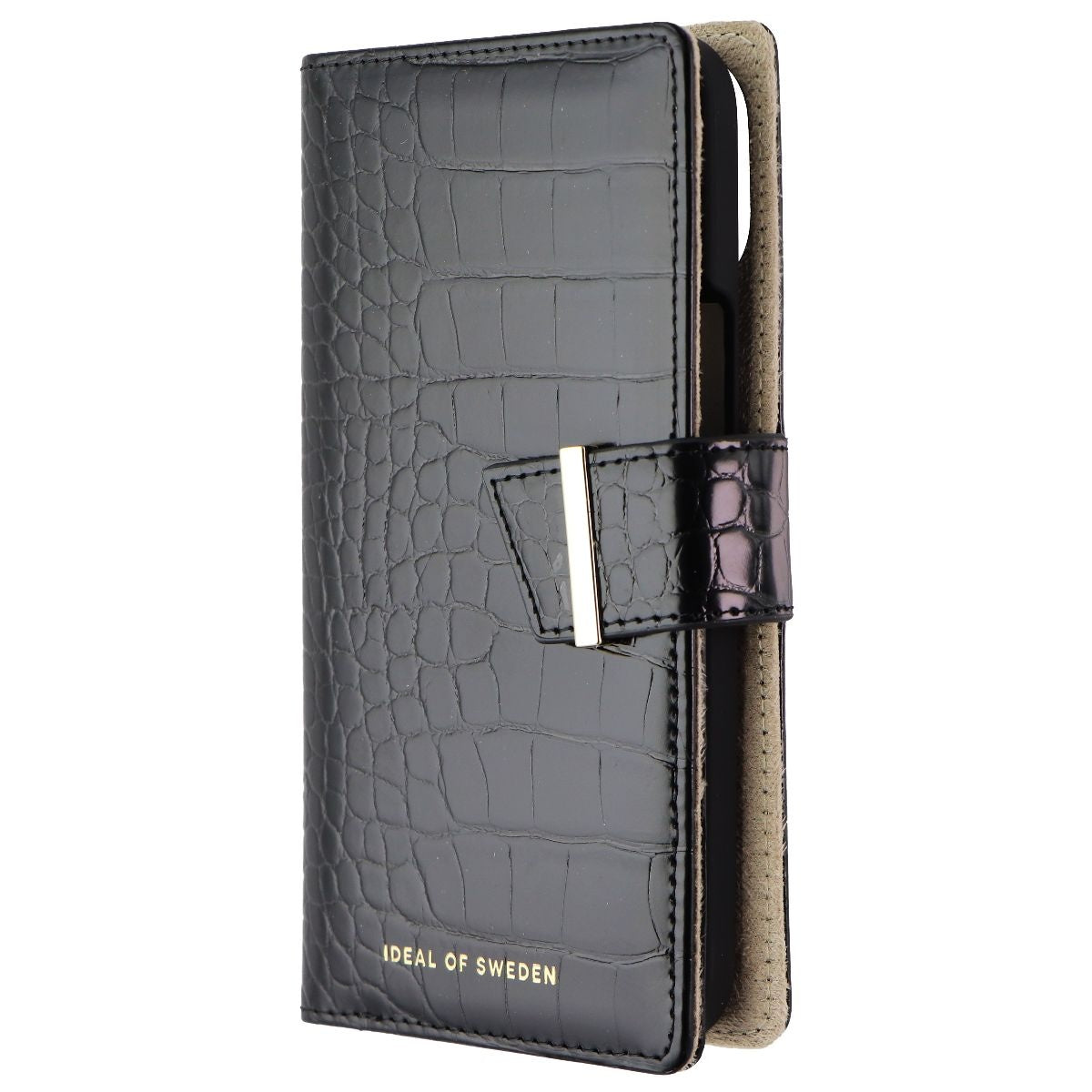 iDeal of Sweden Cora Phone Wallet for iPhone 12 Pro Max - Jet Black Croco - New