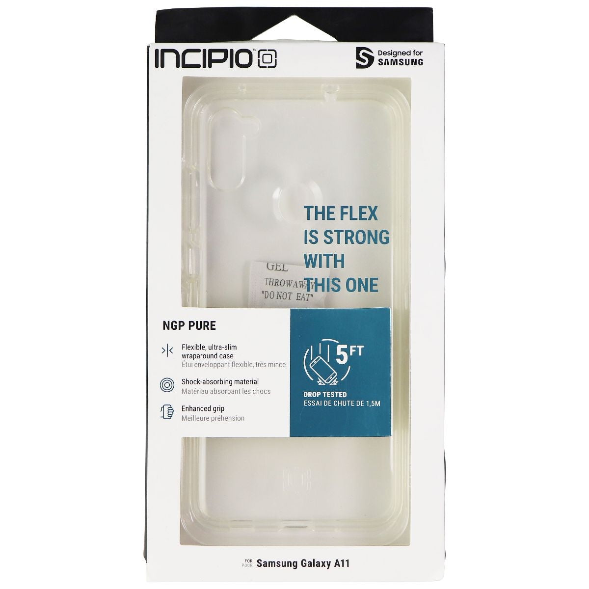 Incipio NGP Pure Case for Samsung Galaxy A11 Smartphones - Clear - New