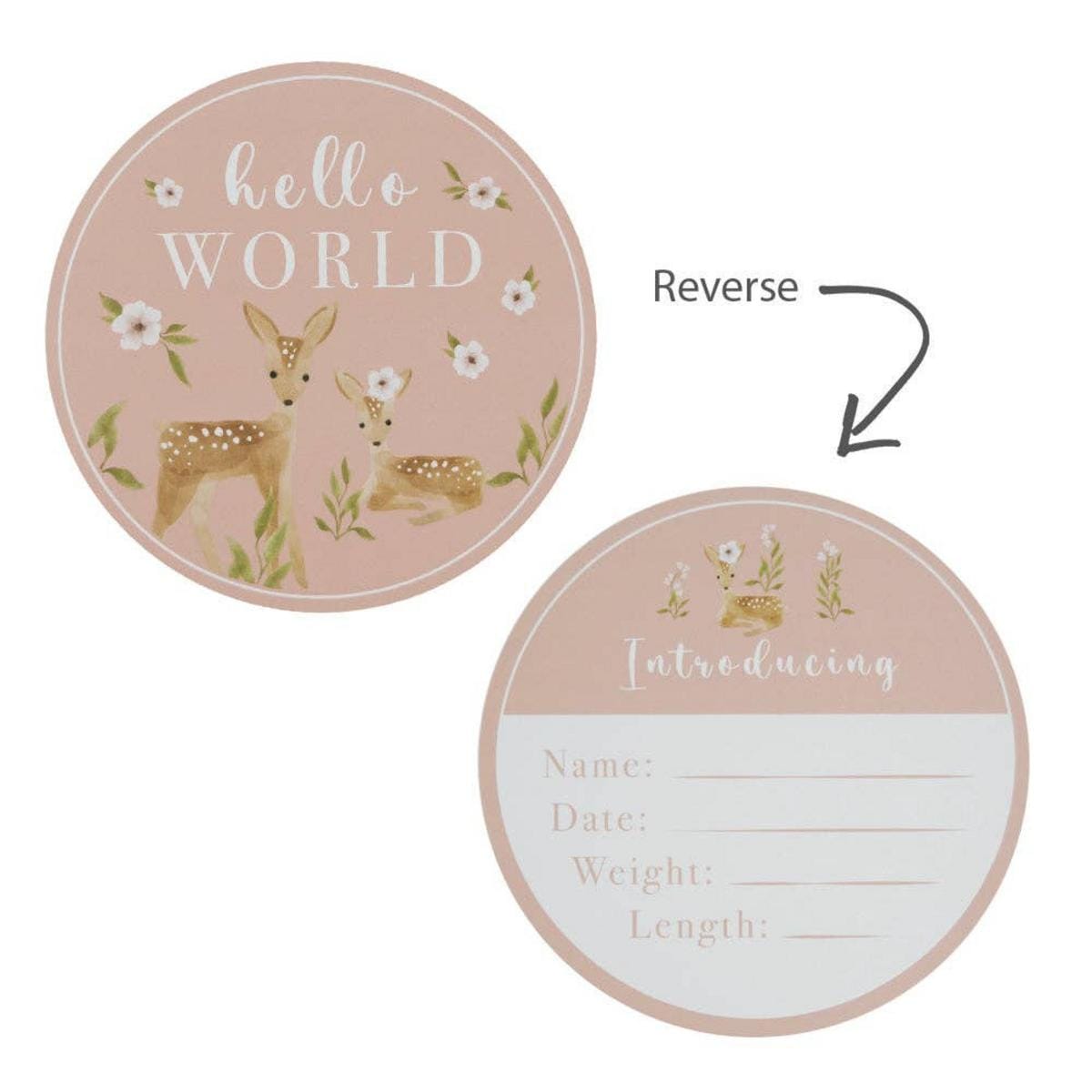Living Textiles Hello World Gift Set - Dusty Rose
