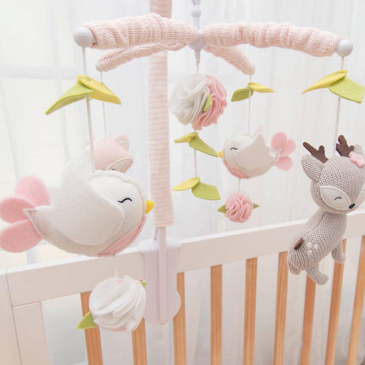 Living Textiles Knitted Musical Mobile - Ava Birds
