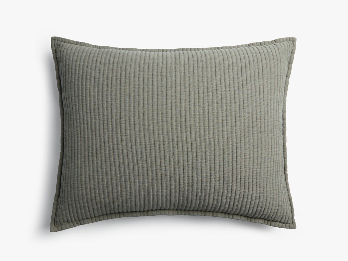 Matelasse Sham Set (Moss)