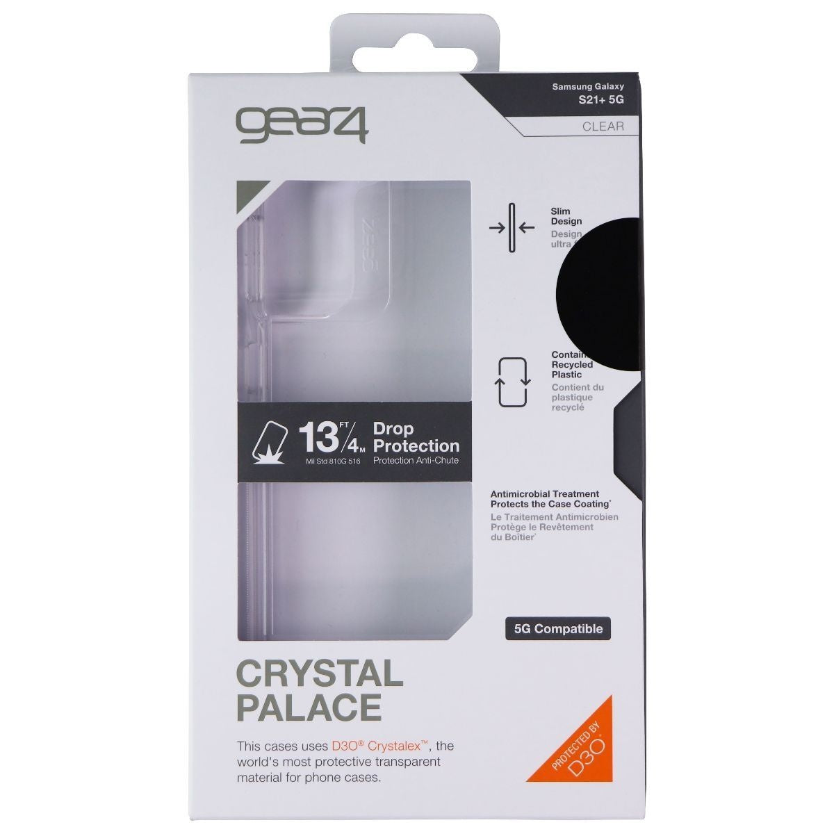 ZAGG Crystal Palace Hard Case for Samsung Galaxy (S21+) 5G - Clear - New