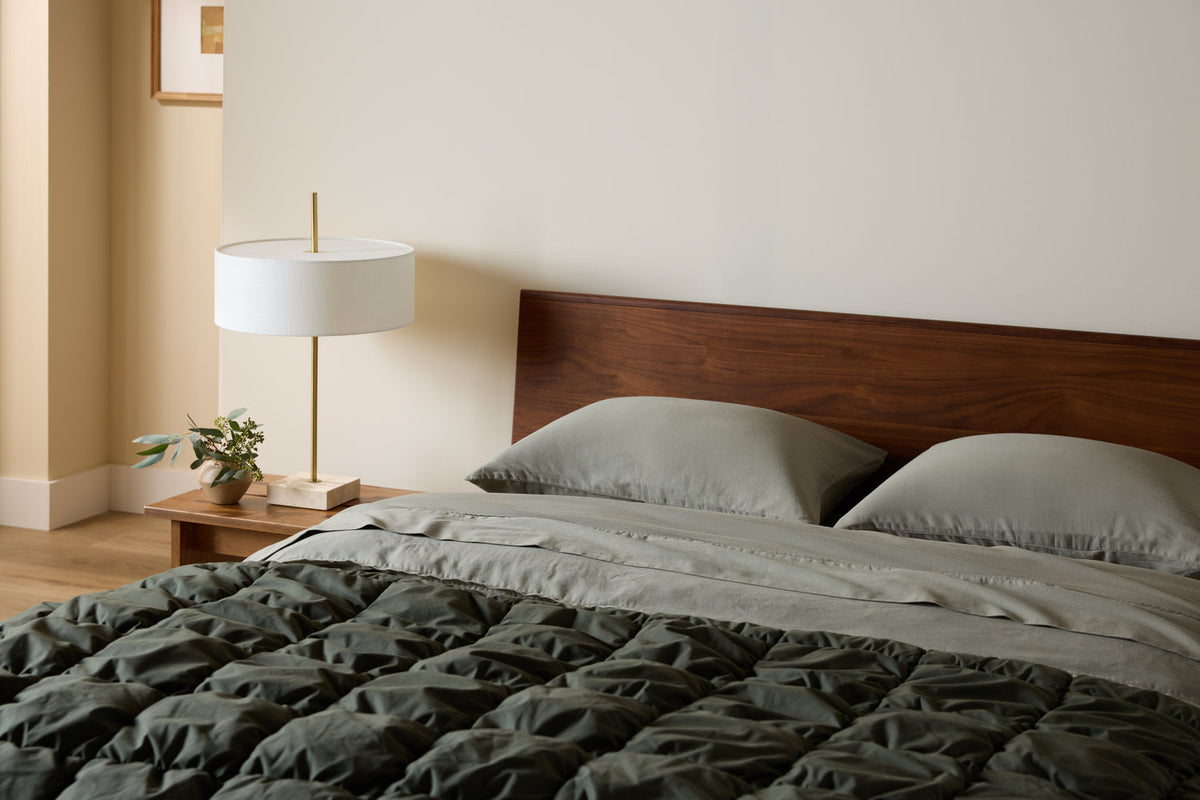 Organic Soft Luxe Bed Set - FINAL SALE (Moss)