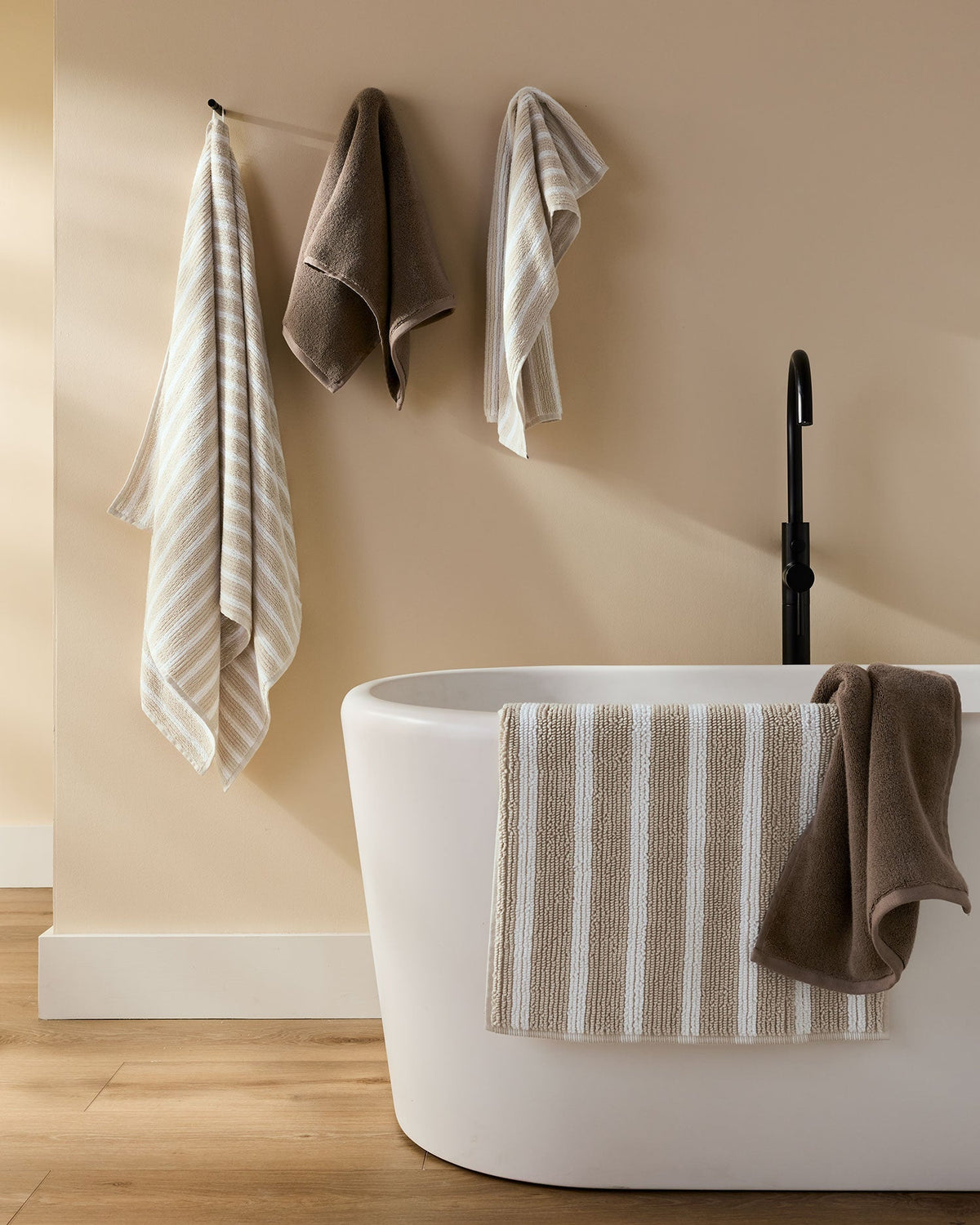 4+4 Organic Plush Bath Bundle - Warm Grey