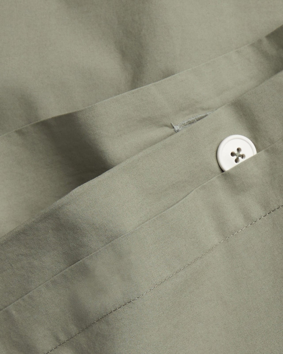 Percale Duvet Cover Set - Moss F/Q