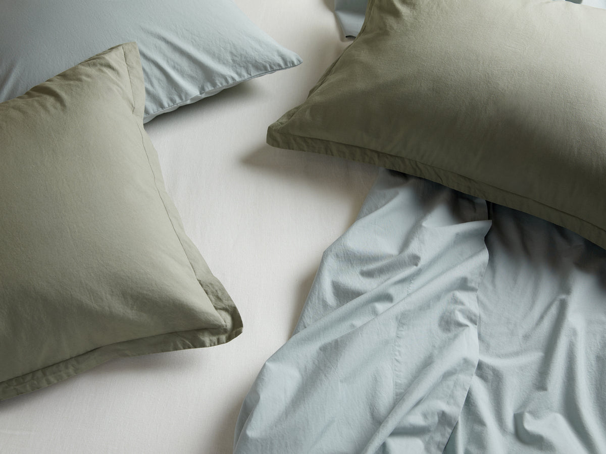 Percale Duvet Cover - FINAL SALE (Spa)