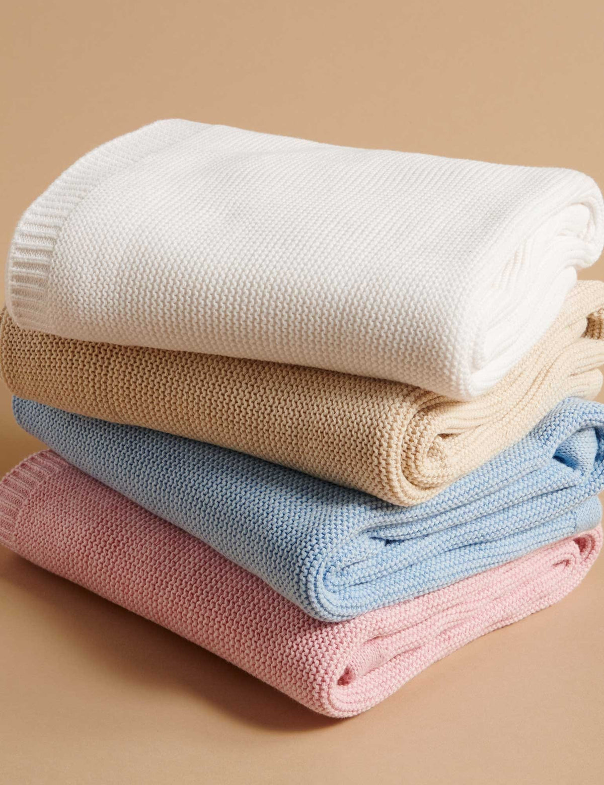 Purebaby Essentials Textured Blanket - Pink Melange