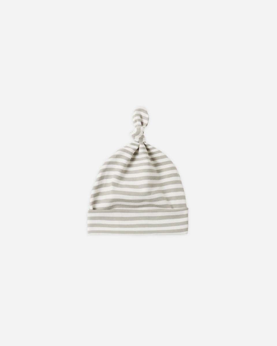 Quincy Mae Knotted Baby Hat - Laurel Stripe, OS