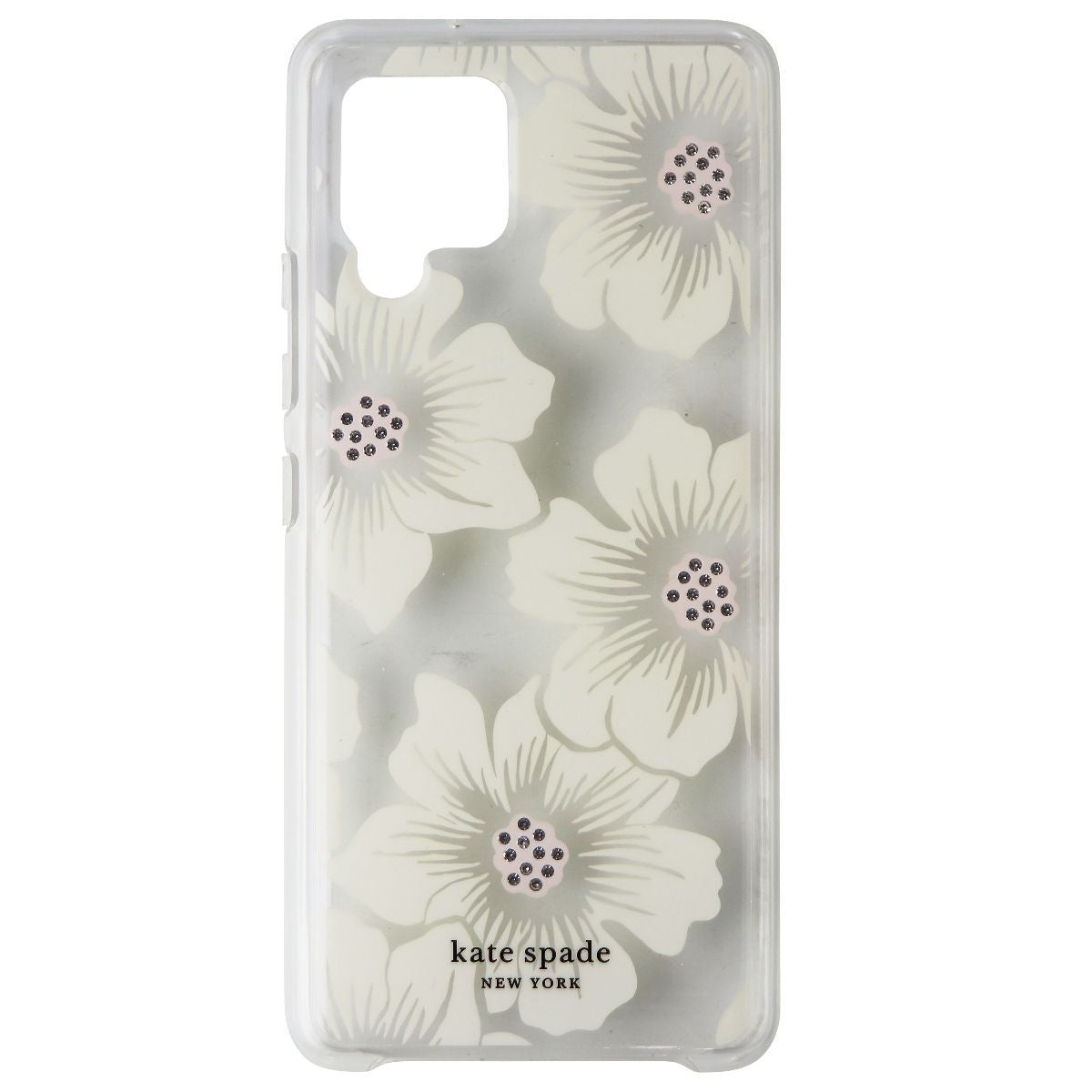 Kate Spade Hardshell Case for Samsung Galaxy A42 5G - Hollyhock Floral Clear - New