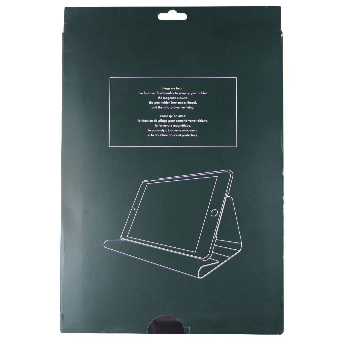 Kate Spade Envelope Folio Case for Apple iPad 10.2 - Reverse Hollyhock/Black - New