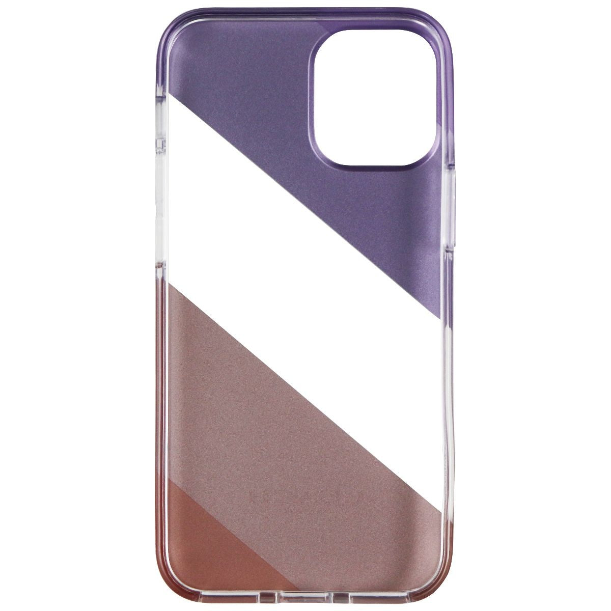 Coach Protective Case for iPhone 12 mini - Diagonal Stripe Metallic Pink/Purple - New