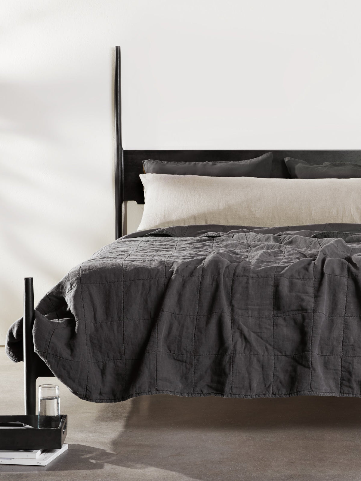 Vintage Linen Body Pillow Cover (Natural)