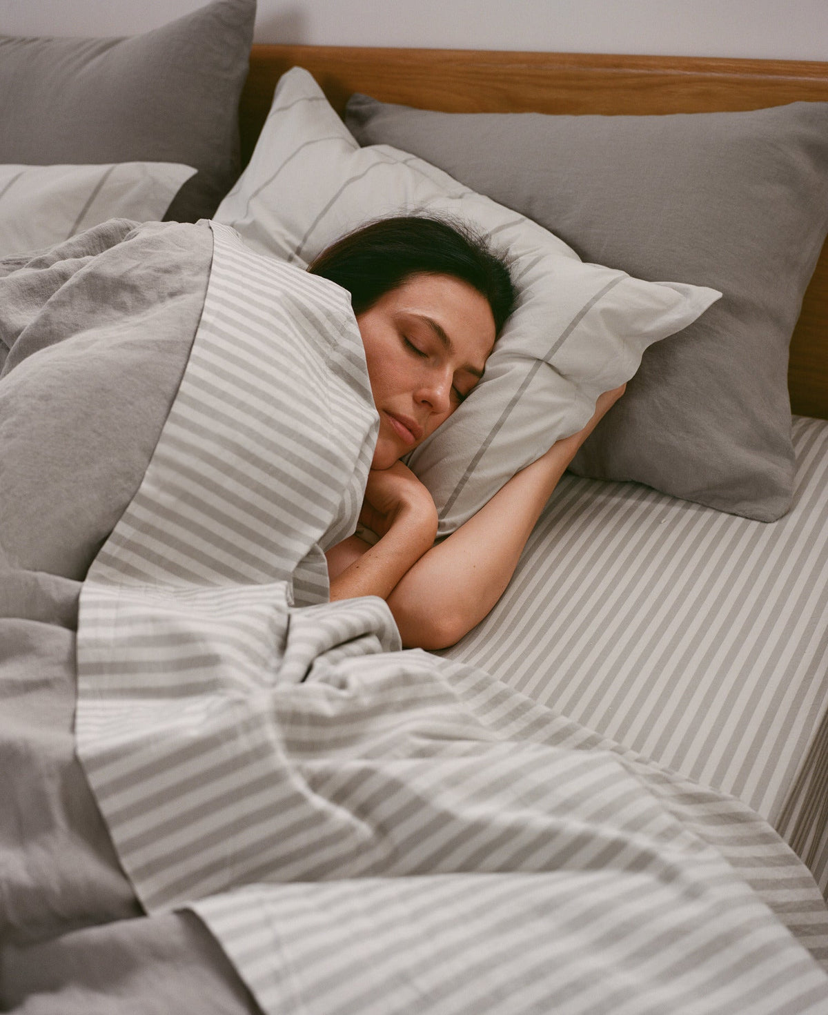 Percale Bundle - Pebble Stripe TW/XL