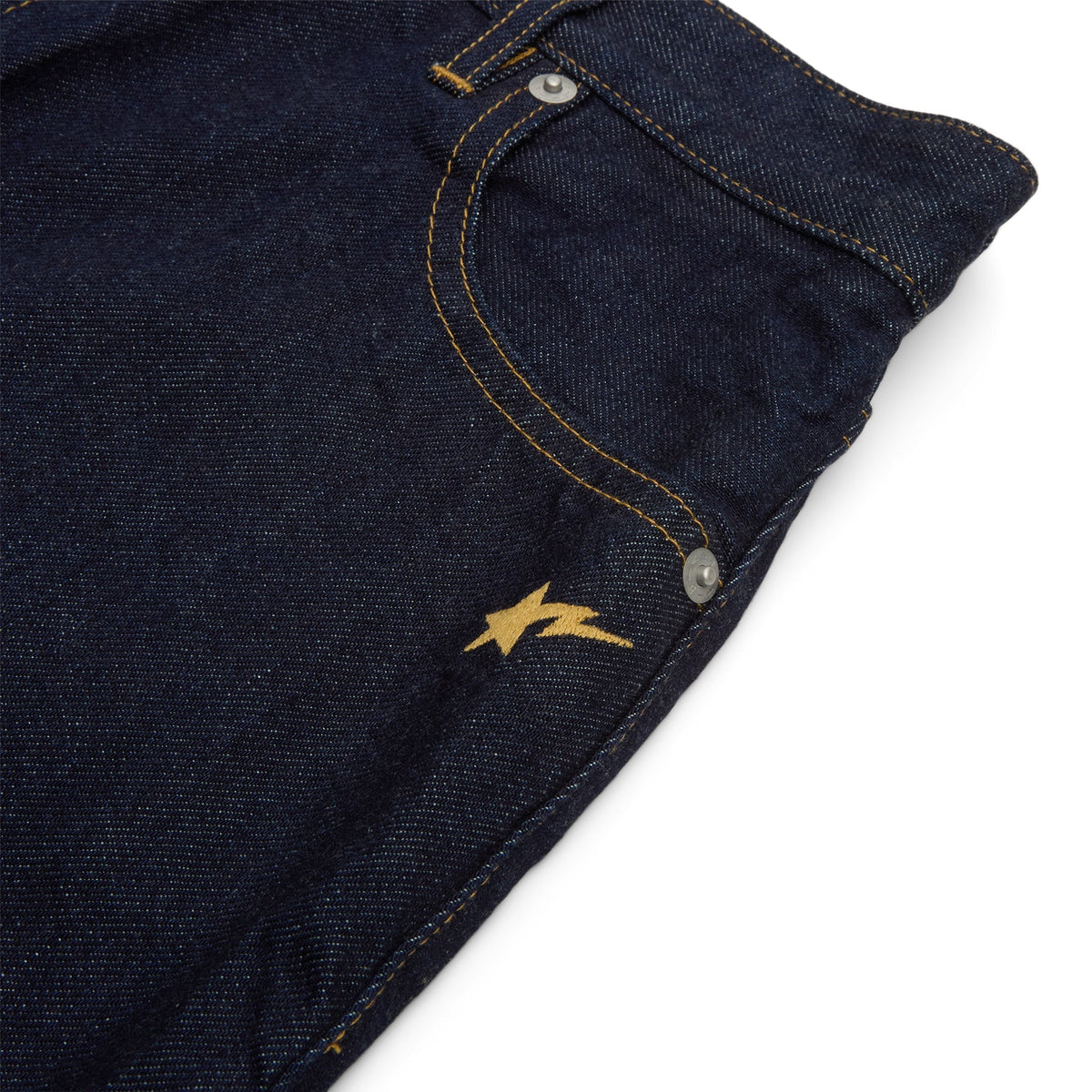 A Bathing Ape Ape Head Embroidery 12 OZ Denim Skirt (Indigo)