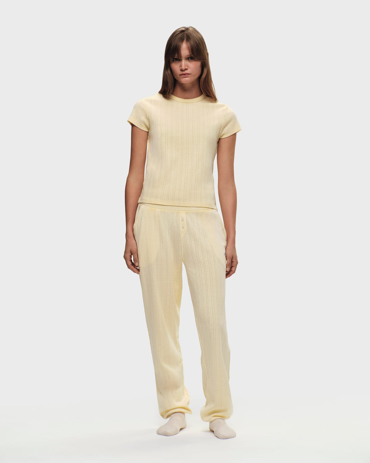 Hanes Pointelle Baby Tee