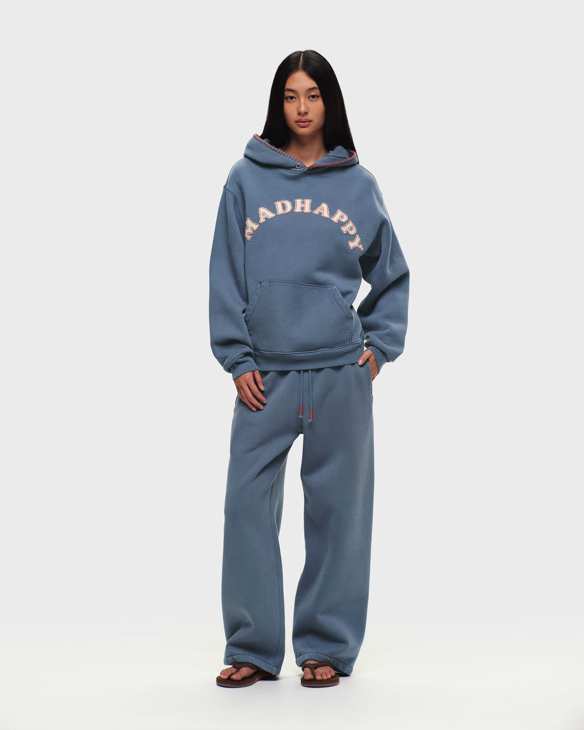 Washed Cooper Applique Straight Sweatpant