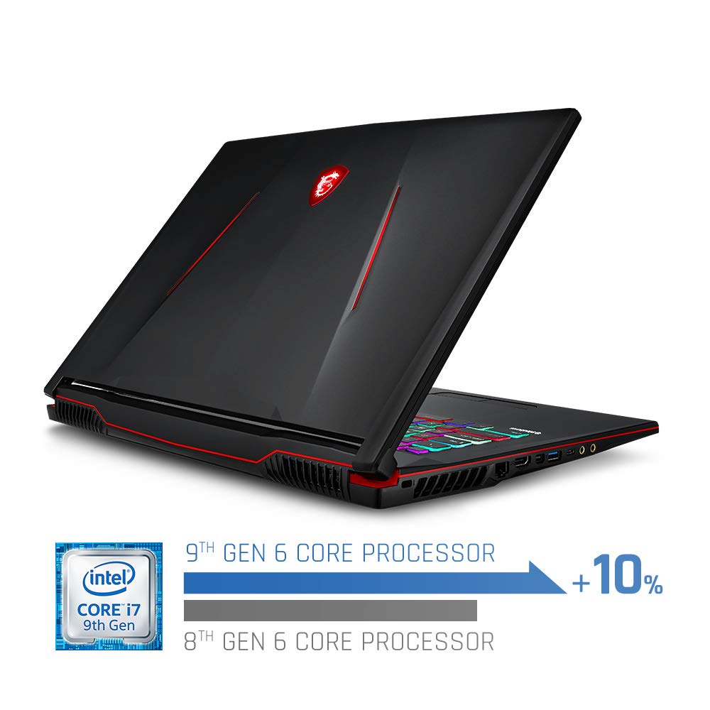 MSI GL73 17.3 Gaming Laptop, Intel Core i7-9750H, NVIDIA GeForce GTX1660Ti, 16GB RAM, 512GB NVMe SSD - (GL73 9SDK-219)