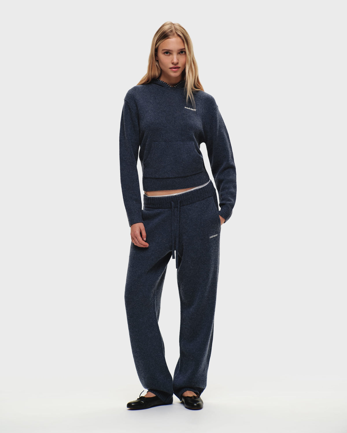 Shrunken Pullover Sweater Hoodie