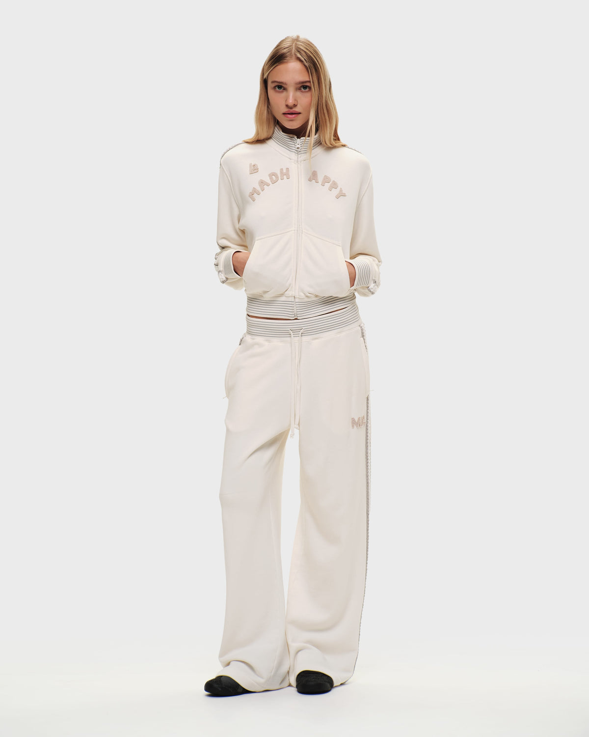 Crochet Trim Track Pant