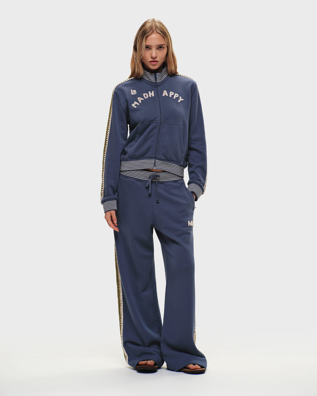 Crochet Trim Track Pant