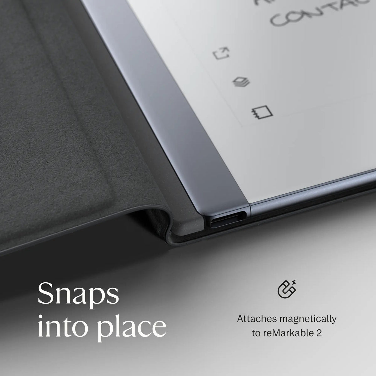 reMarkable 2 - 10.3" Paper Tablet with Marker Plus and Polymer Weave Book Folio - Gray - RM114