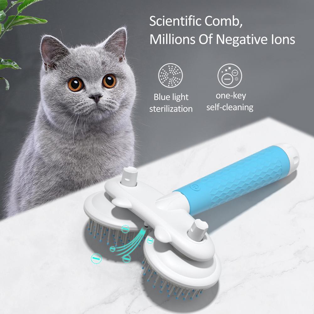 Double-Headed Pet Brush with Negative Ion