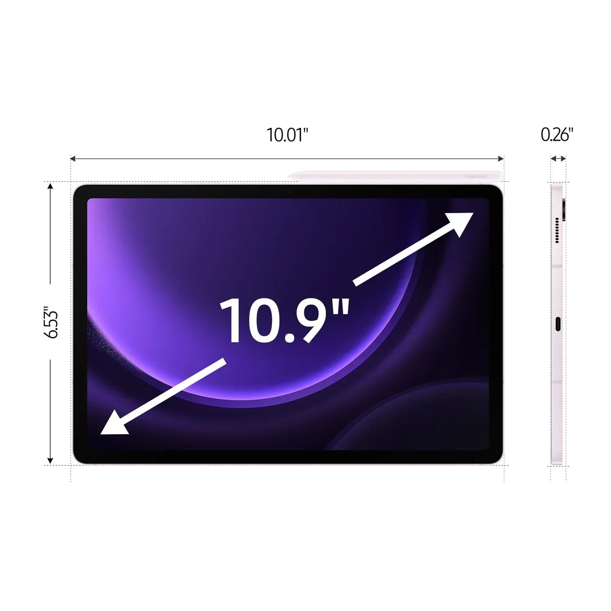 Samsung Galaxy Tab S9 FE (WiFi) - 128GB - Lavender - SM-X510NLIAXAR