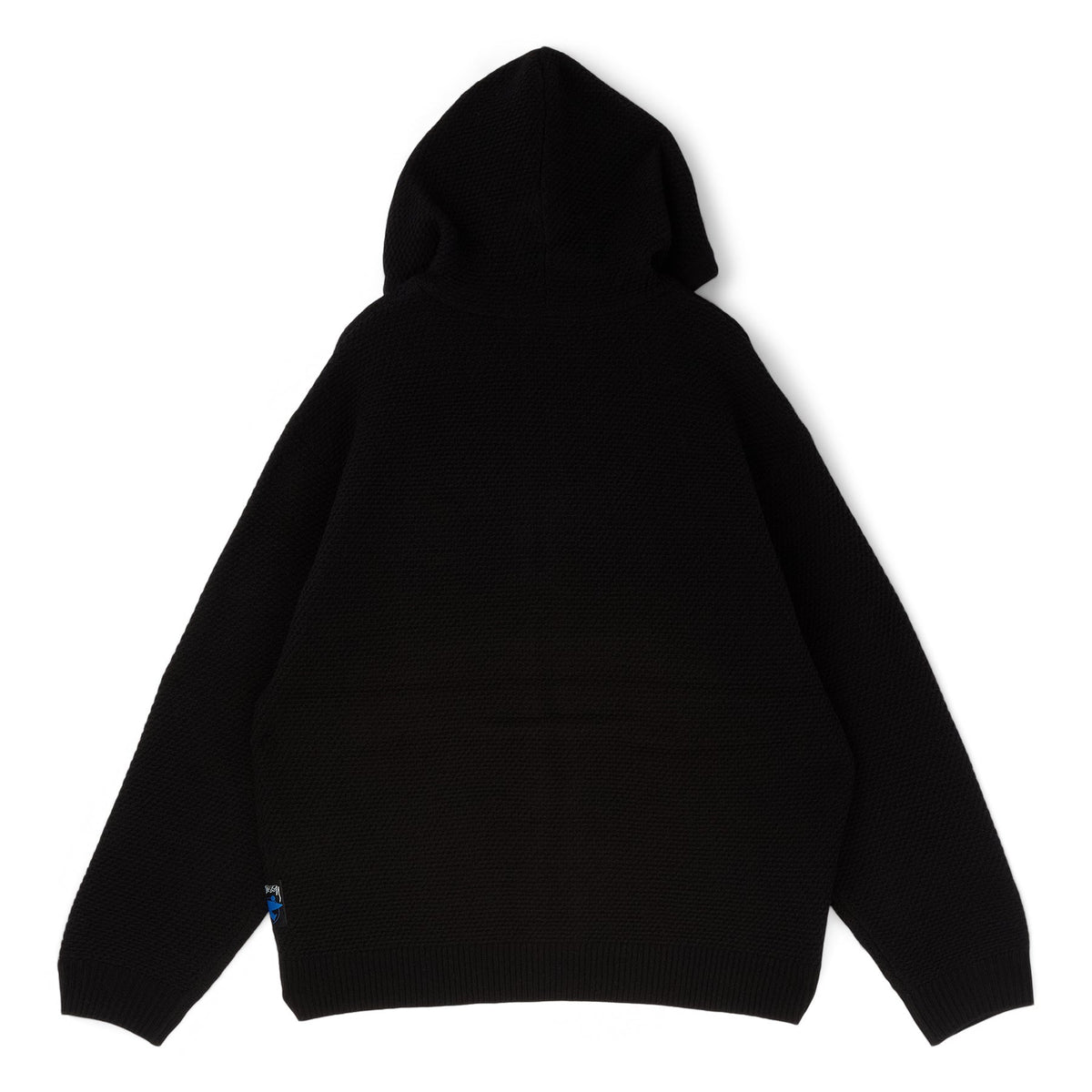 Stussy Textured Zip Hooded Sweater (Black)