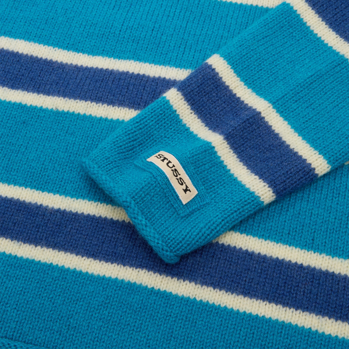 Stussy Striped Wool Sweater (Blue)