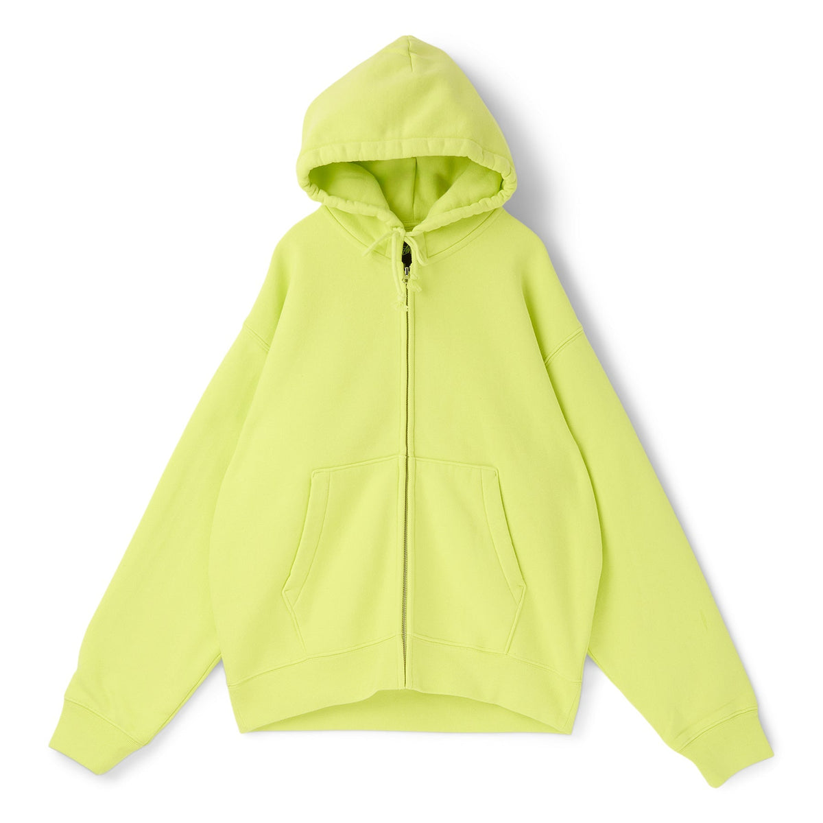 Stussy Cursive Applique Zip Hood (Lime)