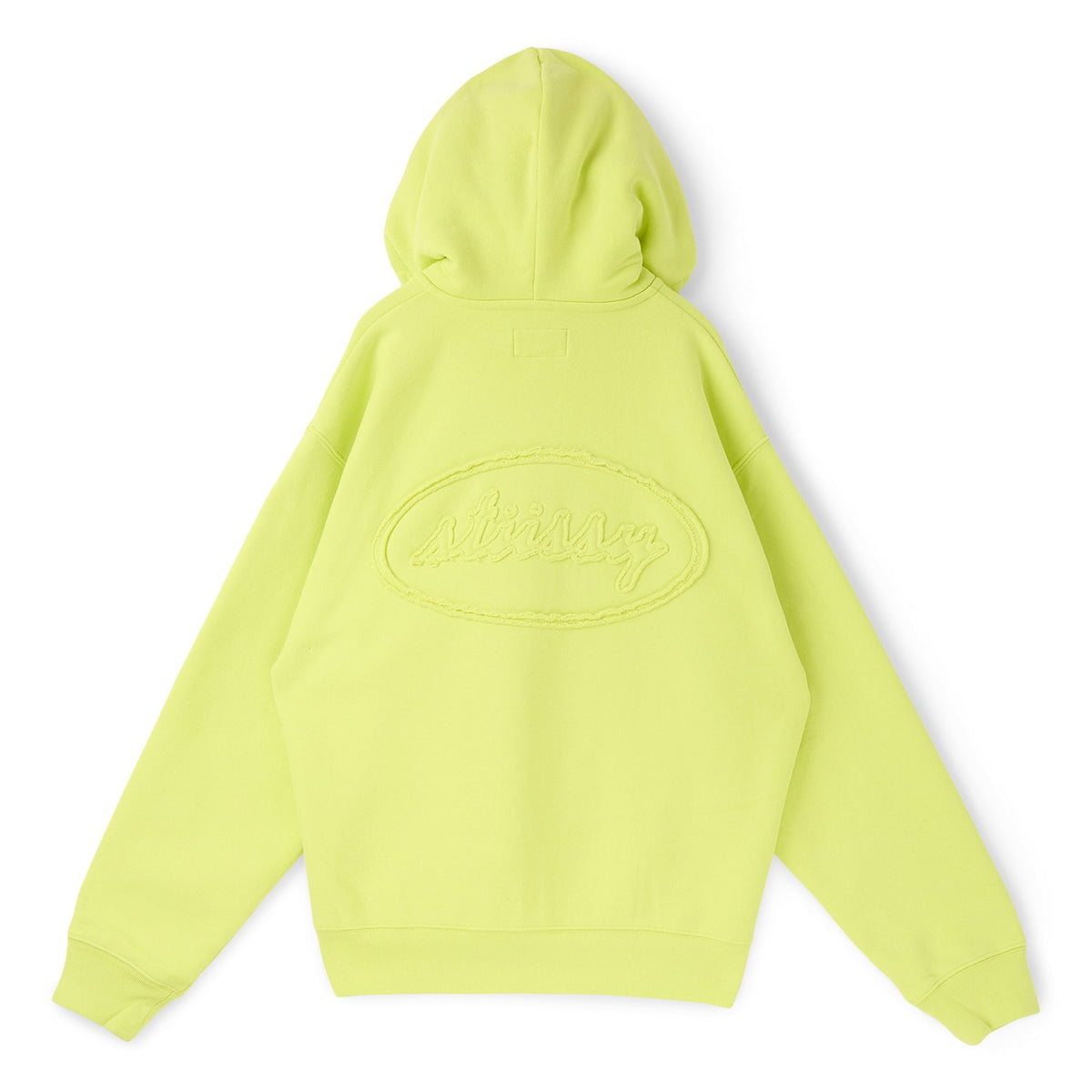Stussy Cursive Applique Zip Hood (Lime)