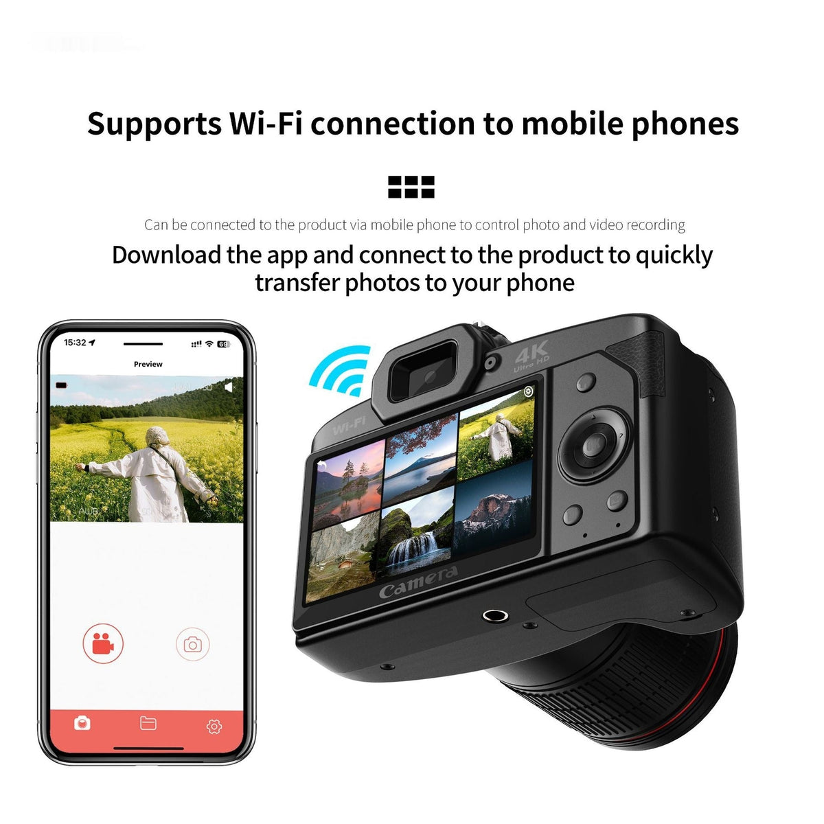 Million Pixels D5 HD Wifi Digital Camera