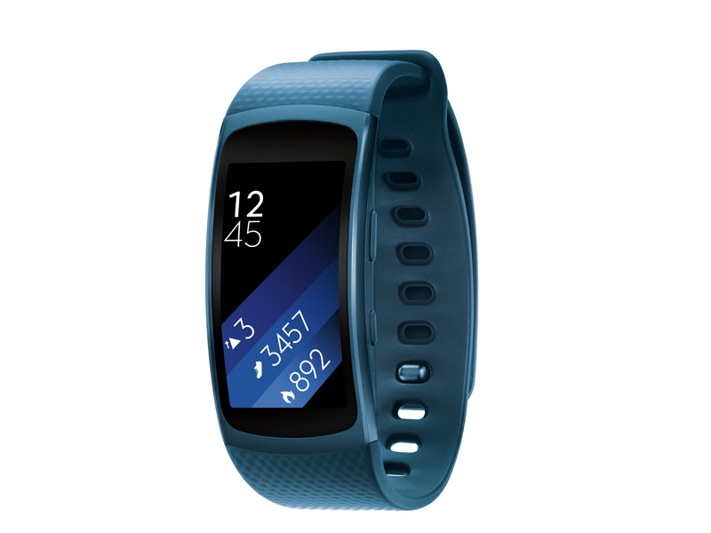 Samsung Gear Fit 2 Fitness Watch + Heart Rate (Large) - Blue - SM-R3600ZBAXAR