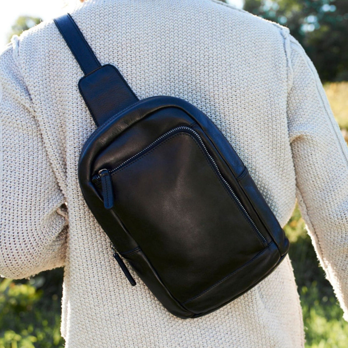 Austin Leather Sling Bag