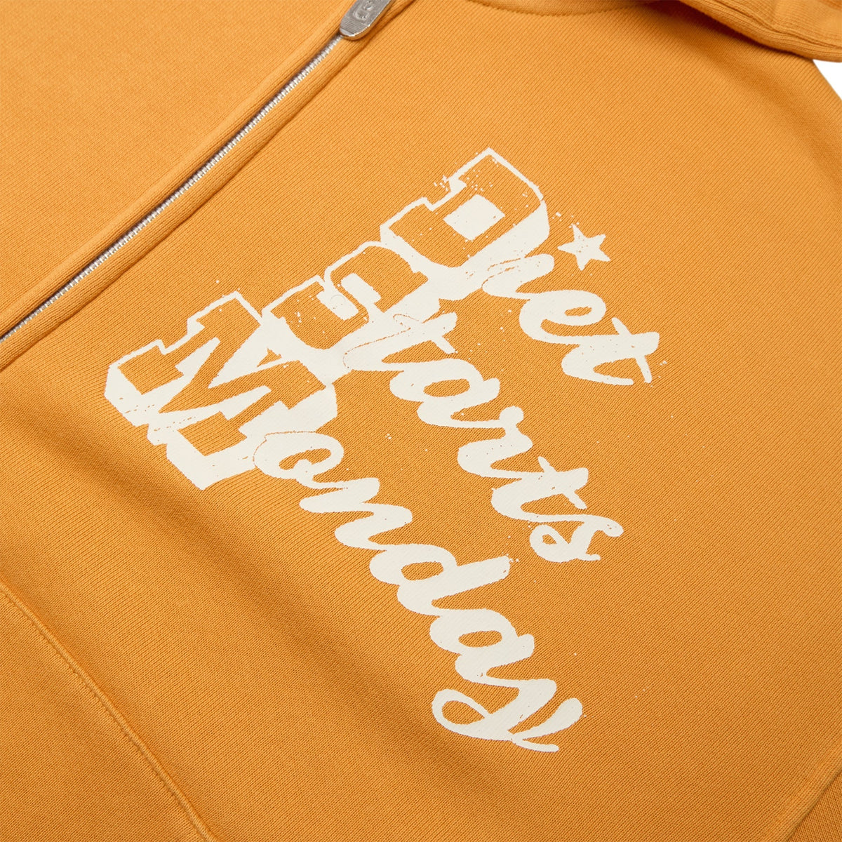 Diet Starts Monday Star Full Zip Sweatshirt (Yellow)