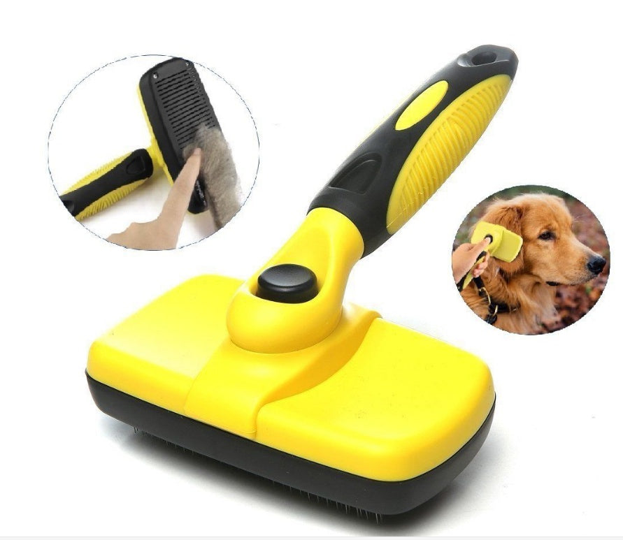 Pet Self-Cleaning Slicker Brush
