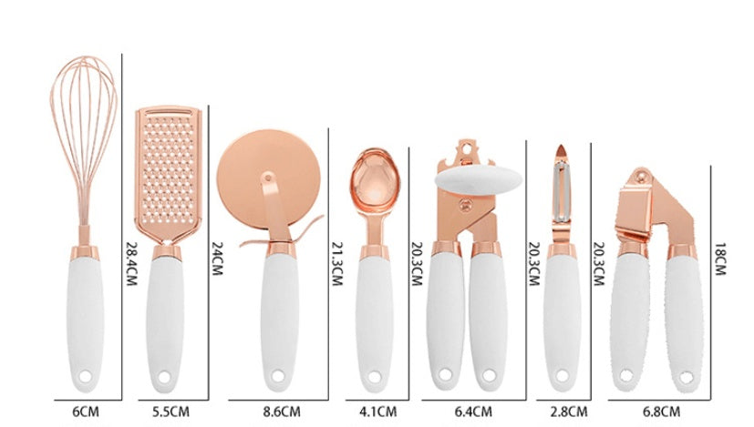 Copper-Plated Kitchen Peeler Set