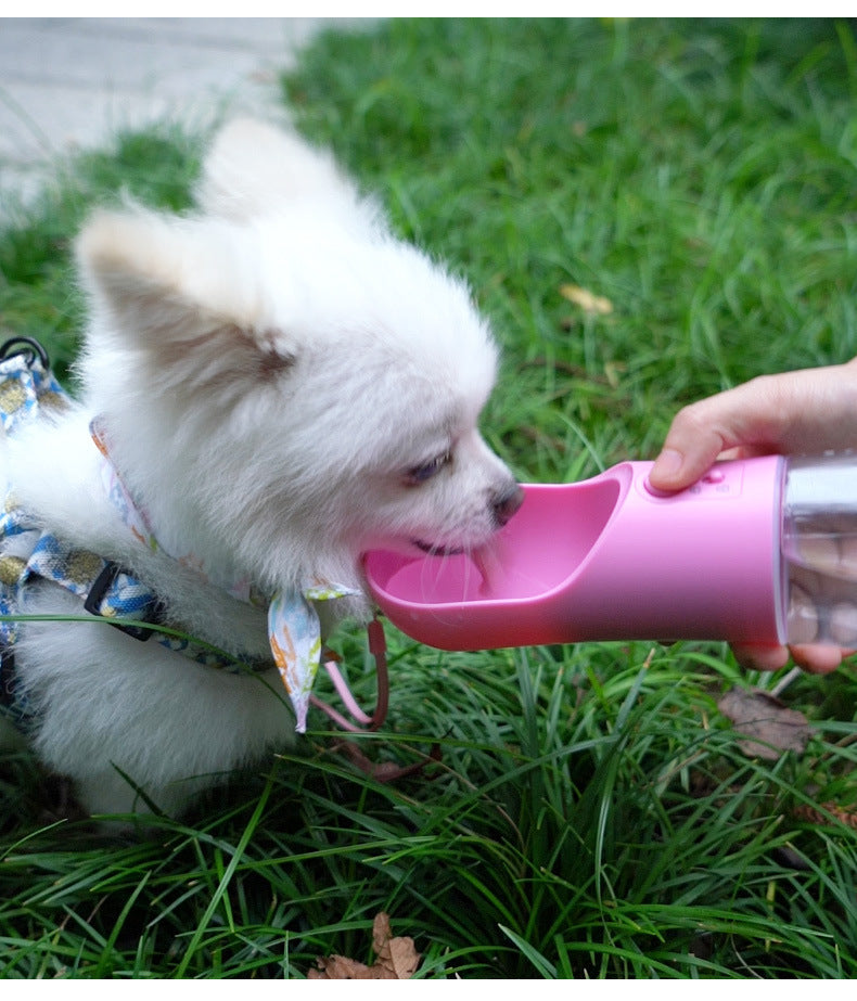 2-in-1 Portable Dog Water Bottle & Food Dispenser