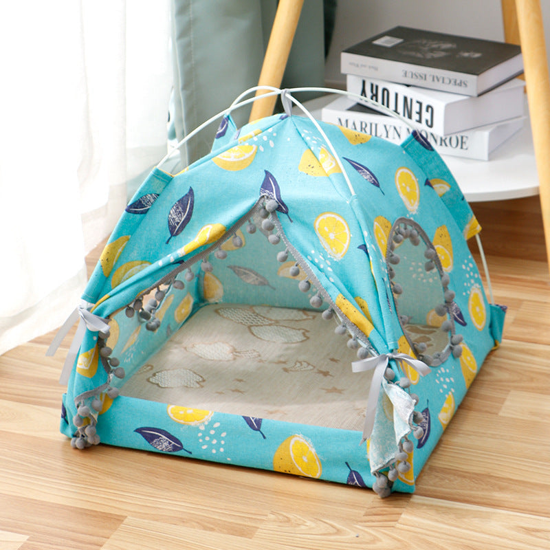 Cat Tent Enclosed Pet Bed