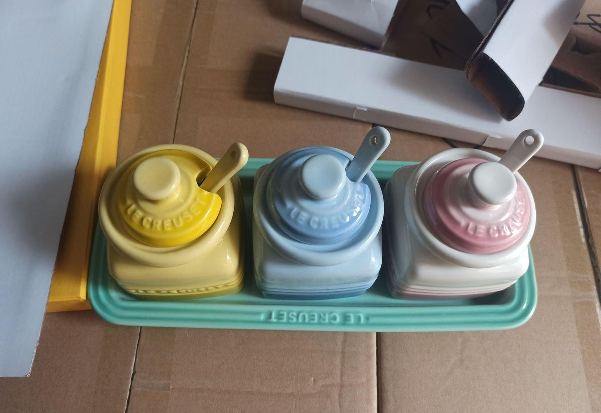 Colorful Kitchen Seasoning Jar with Spoon