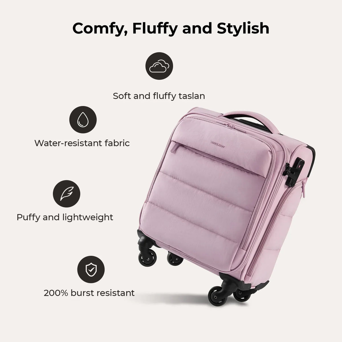 Bagsmart 16" Personal Item Carry on Luggage