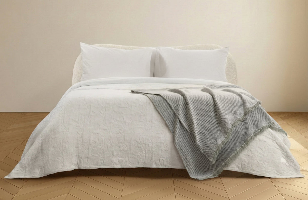 The Organic Cotton Waffle Throw