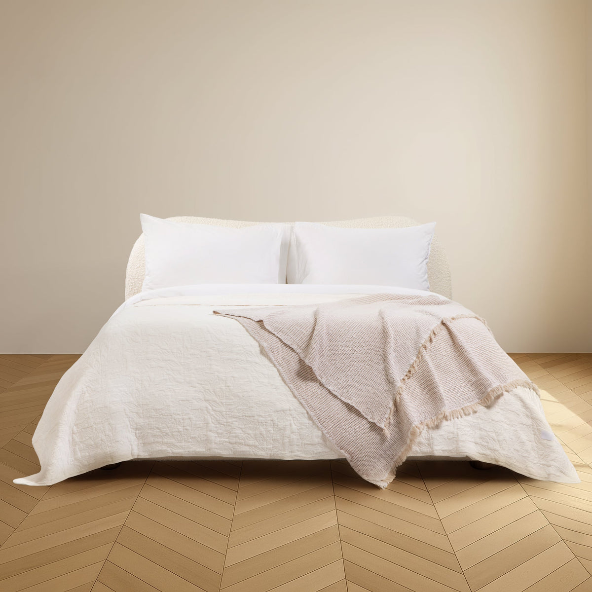 The Organic Cotton Waffle Throw