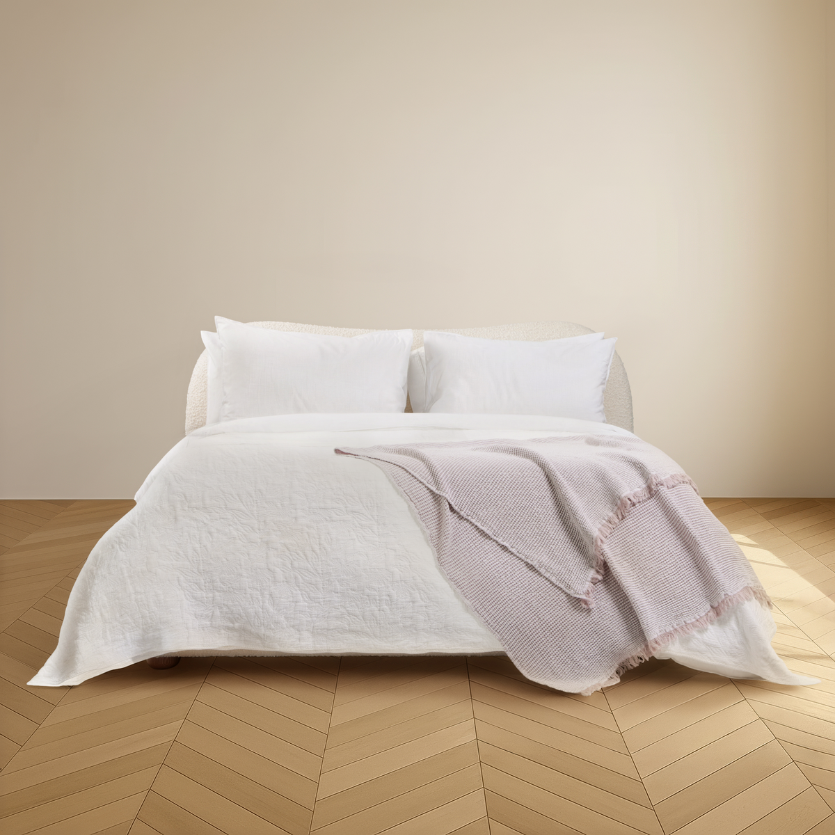 The Organic Cotton Waffle Throw