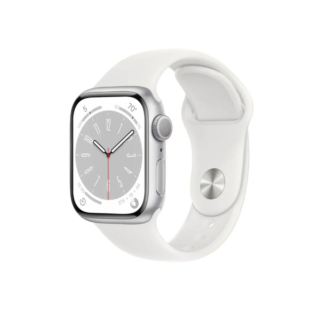 Apple Series 8 GPS+Cel 41mm Alum Case White Sport Band - White  M/L - MP4F3LL/A