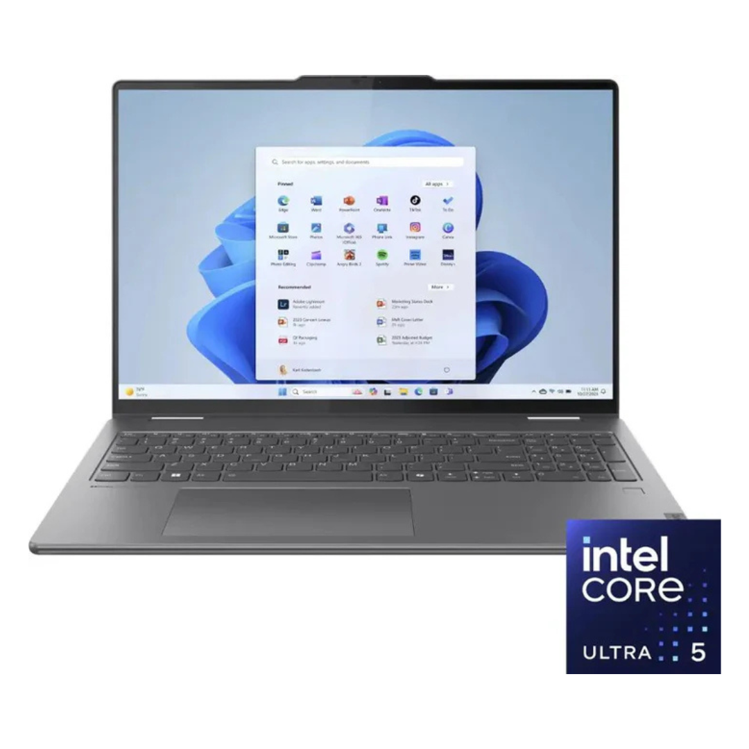 Lenovo Yoga 7i 2-in-1 Laptop - 16" FHD+ - Intel Core Ultra 5 125U - 16GB RAM - Intel NPU - 512GB SSD - Storm Grey - 83DL0000US (16IML9)