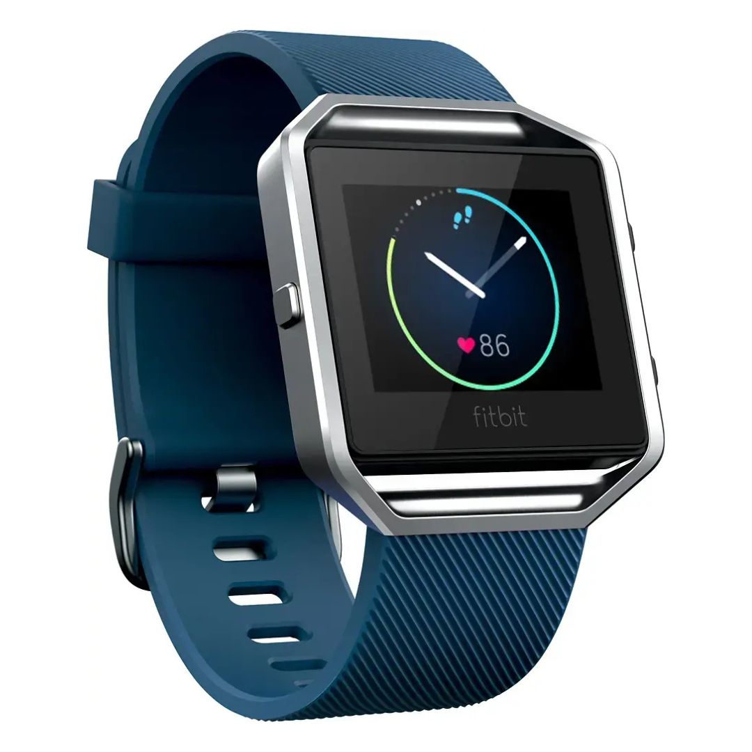 Fitbit Blaze – Smart Fitness Watch HR Monitor – Large – Blue Band – FB502SBUL