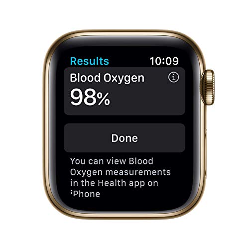 Apple Watch Series 6 (GPS + Cel) 40mm Gold SS Case with Cyprus Green Sport Band - M02W3LL/A