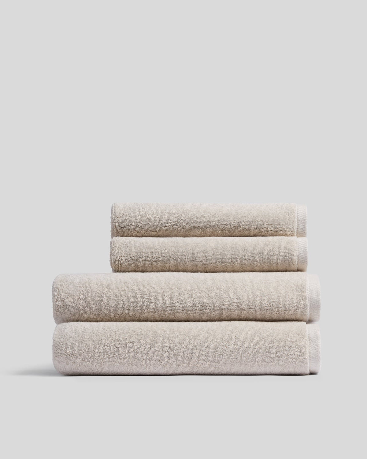 2+2 Organic Plush Bath Bundle - Bone