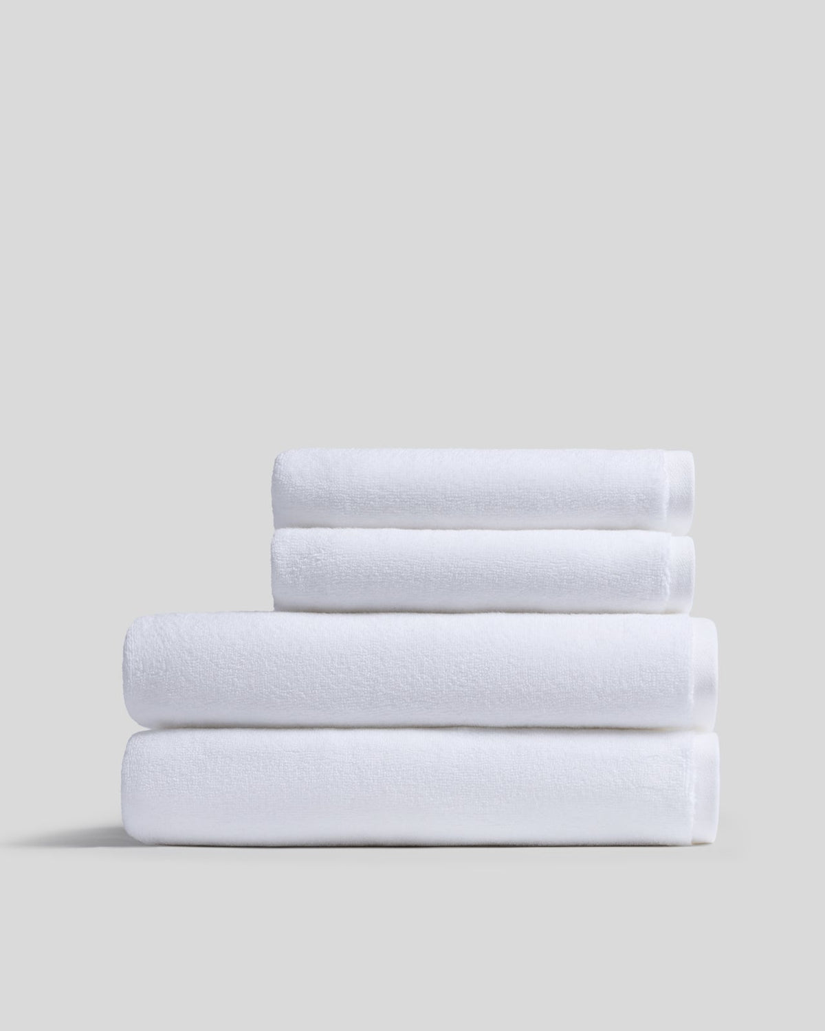 2+2 Organic Plush Bath Bundle - White